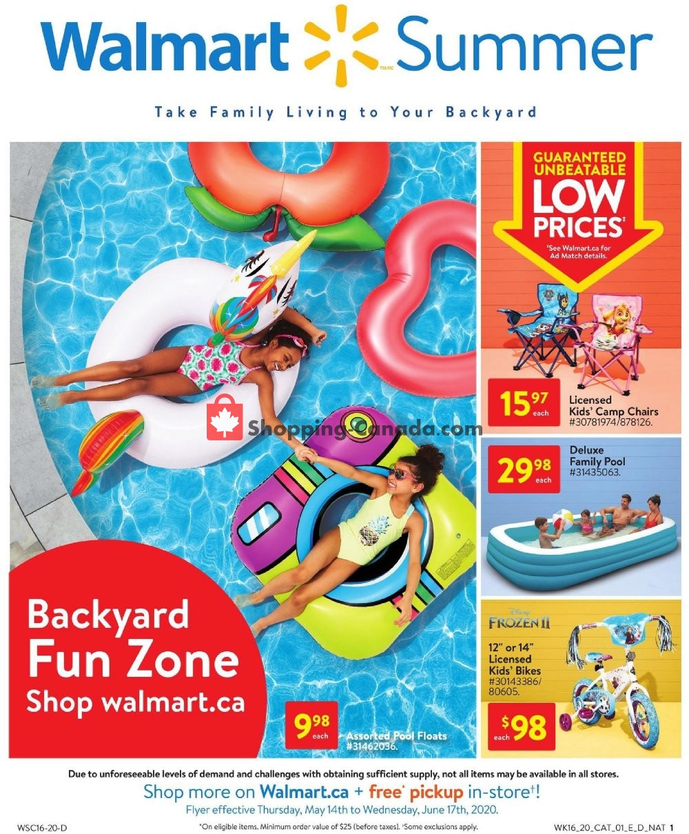 Walmart Canada, flyer (Guaranteed Unbeatable Low Prices West) May