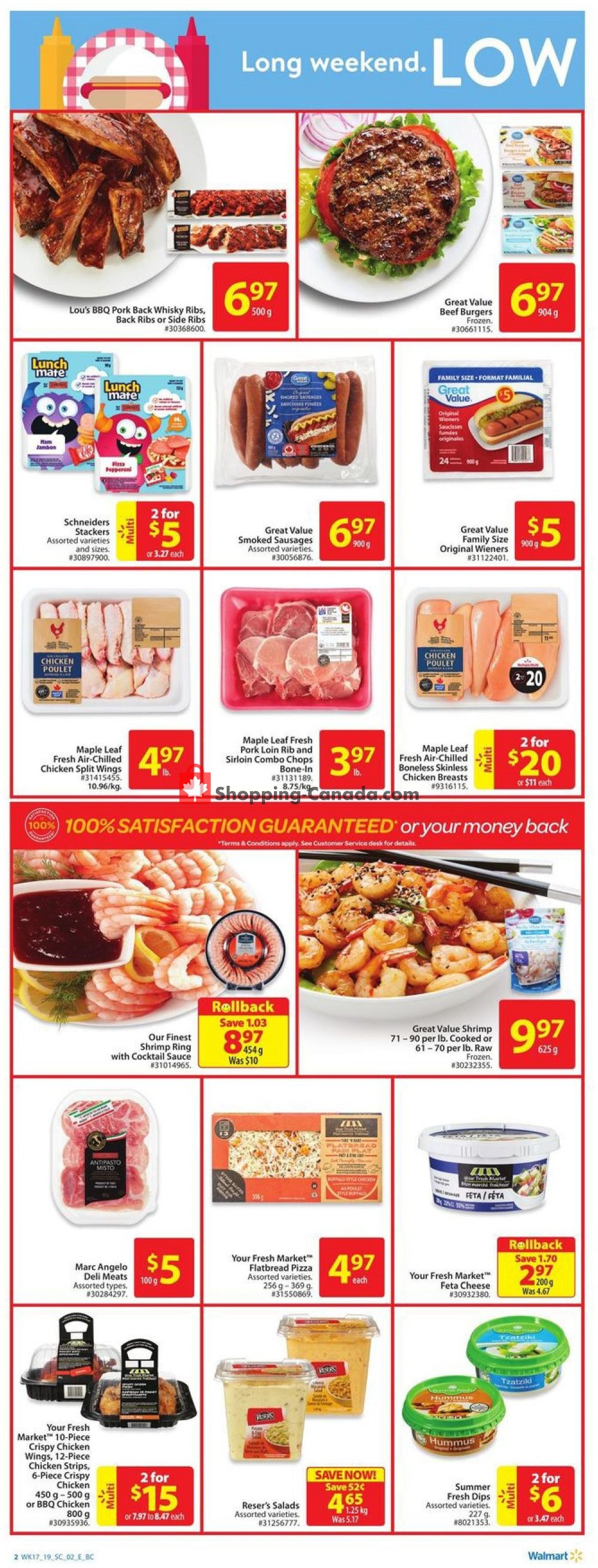 Walmart flyer from Thursday May 16, 2019 to Wednesday May 22, 2019 - page 2