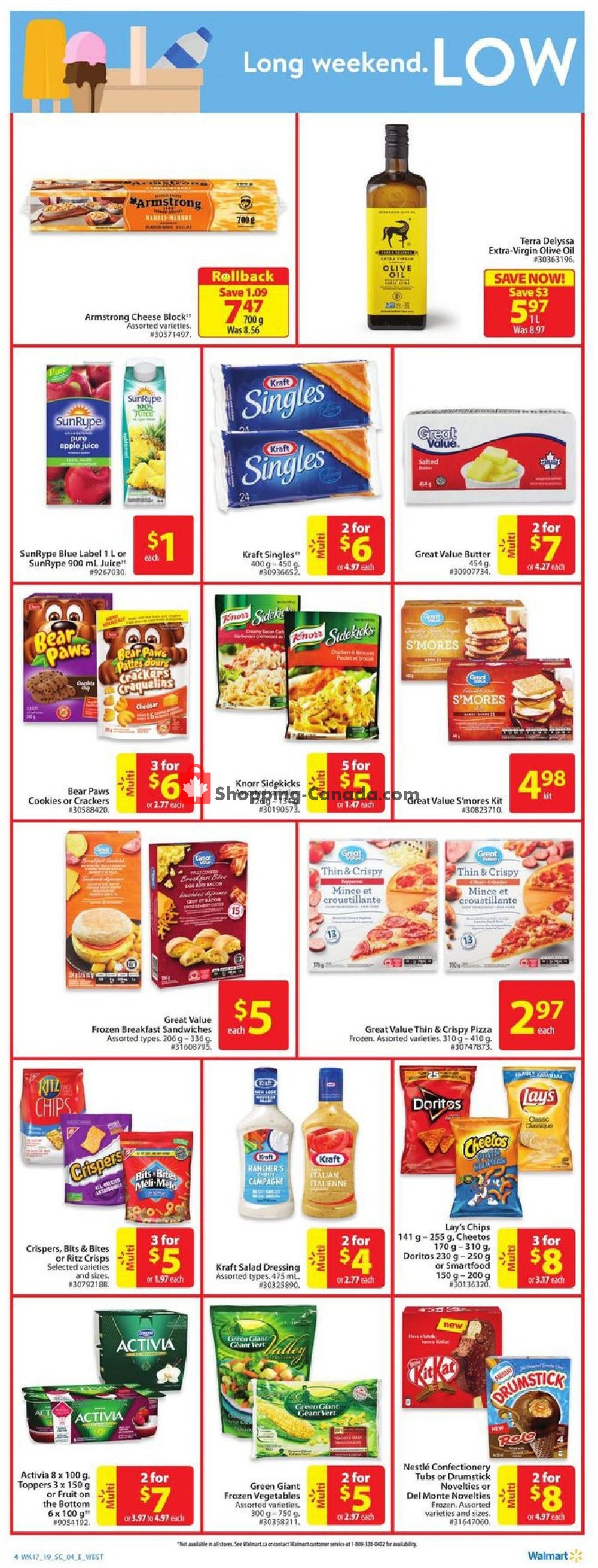 Walmart flyer from Thursday May 16, 2019 to Wednesday May 22, 2019 - page 4