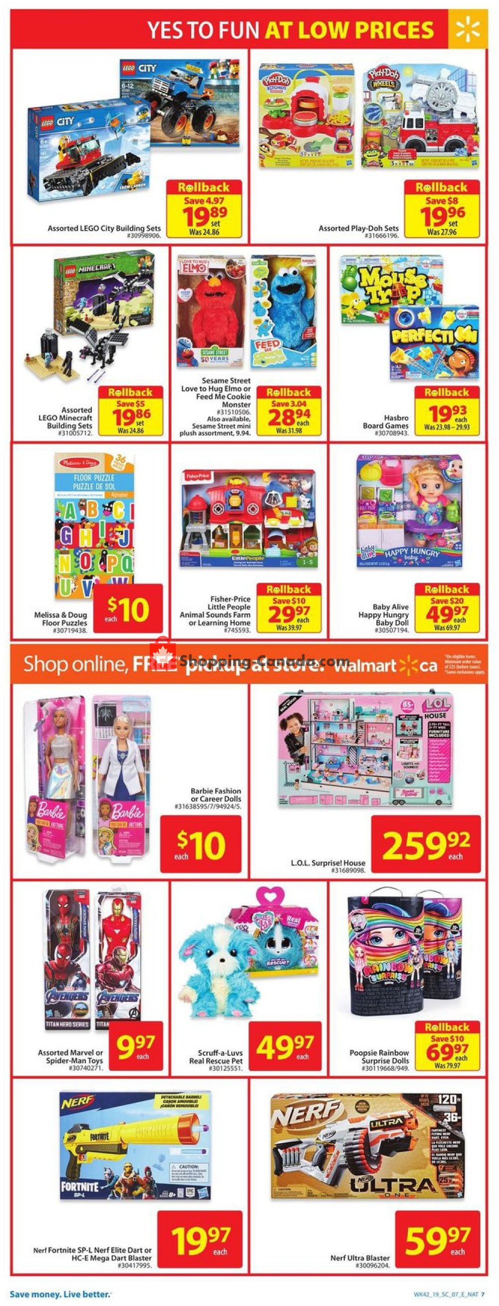 Walmart flyer from Thursday November 7, 2019 to Wednesday November 13, 2019 - page 13