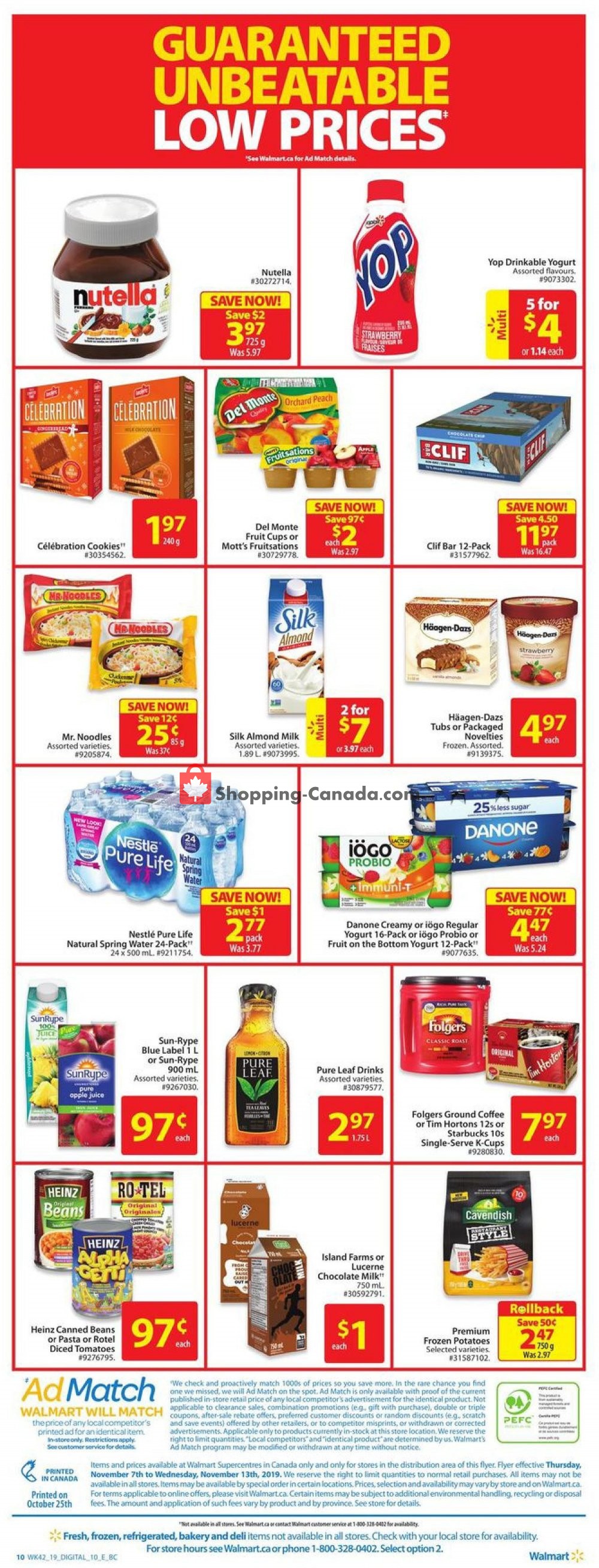 Walmart flyer from Thursday November 7, 2019 to Wednesday November 13, 2019 - page 4