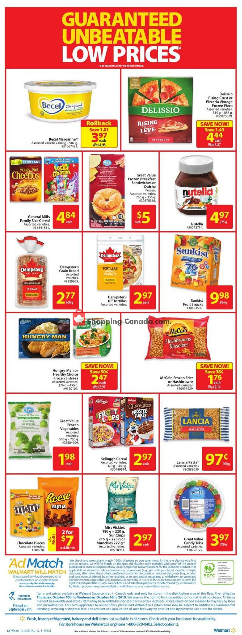 Walmart flyer from Thursday October 10, 2019 to Wednesday October 16, 2019 - page 7