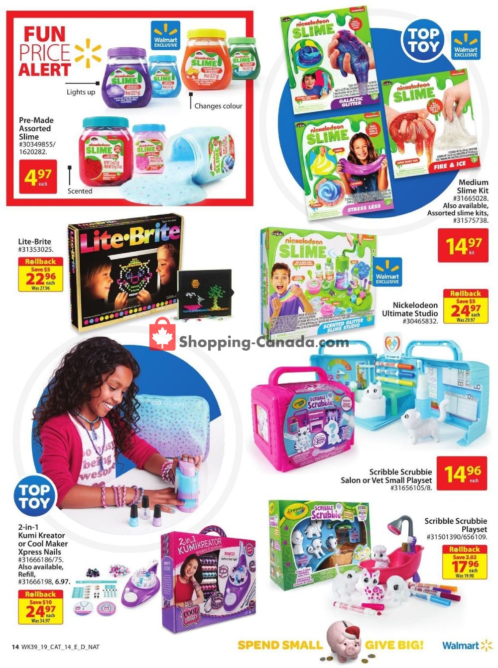 Walmart flyer from Thursday October 17, 2019 to Wednesday December 25, 2019 - page 14