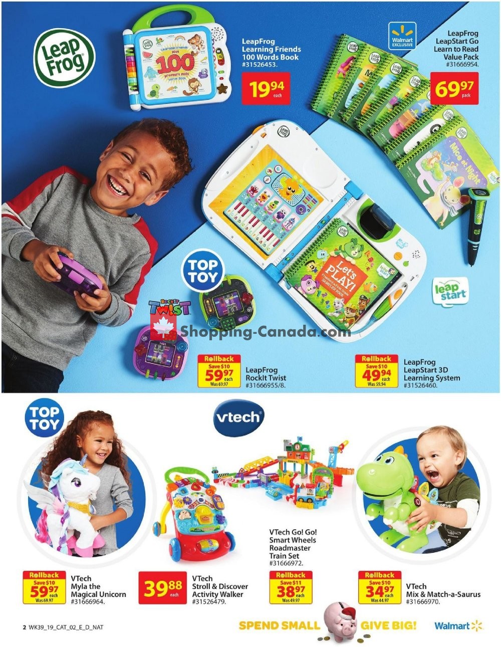 Walmart flyer from Thursday October 17, 2019 to Wednesday December 25, 2019 - page 2