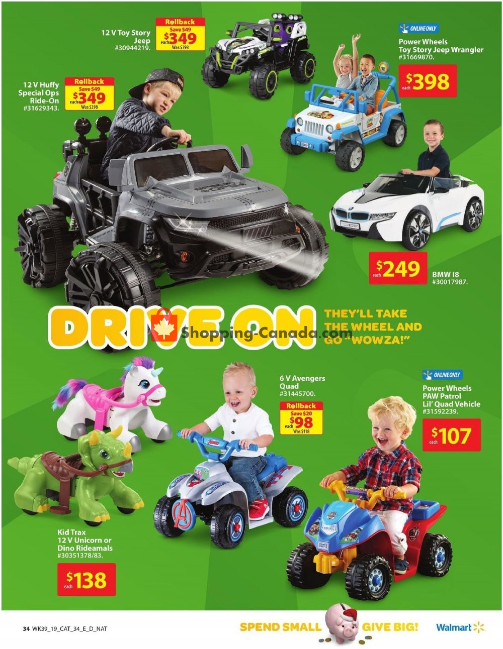 Walmart flyer from Thursday October 17, 2019 to Wednesday December 25, 2019 - page 34