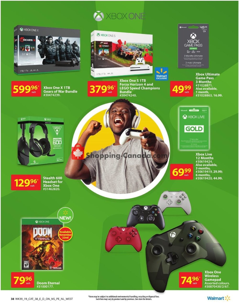 Walmart flyer from Thursday October 17, 2019 to Wednesday December 25, 2019 - page 38