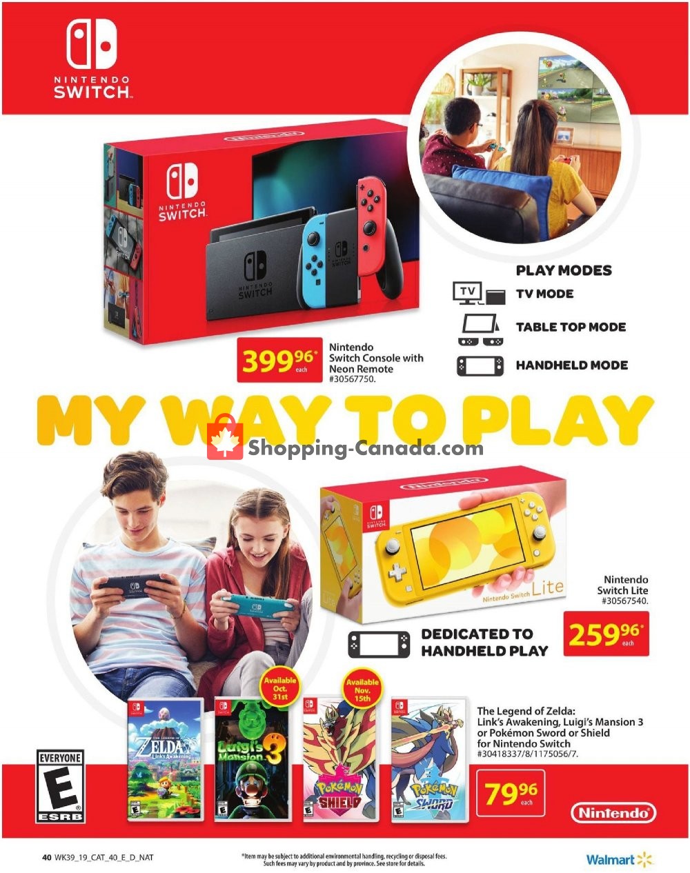 Walmart flyer from Thursday October 17, 2019 to Wednesday December 25, 2019 - page 40