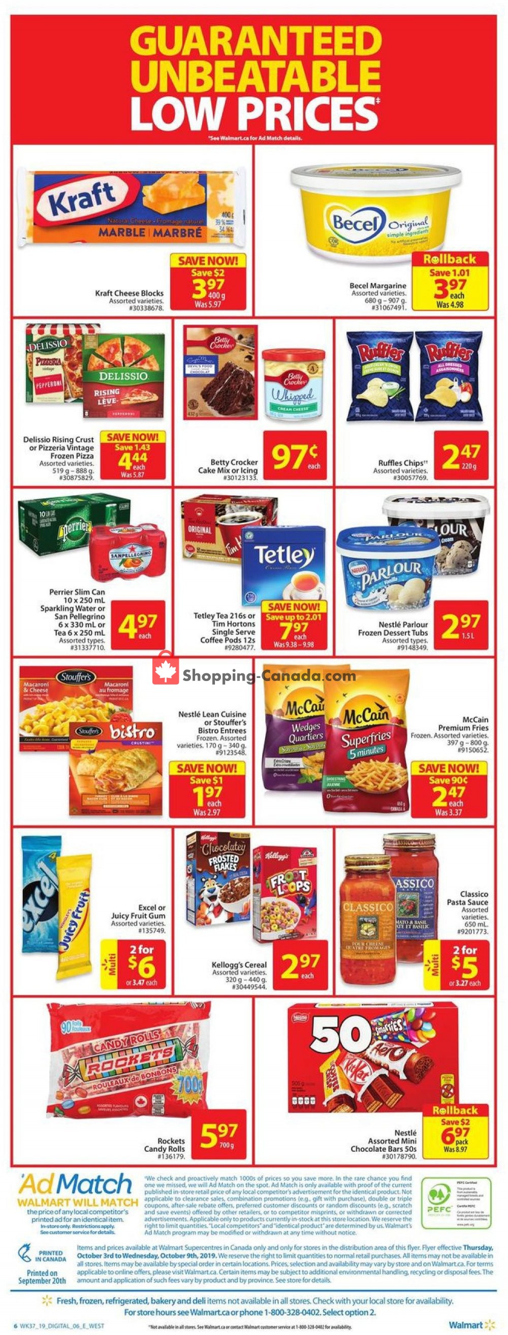 Walmart flyer from Thursday October 3, 2019 to Wednesday October 9, 2019 - page 6