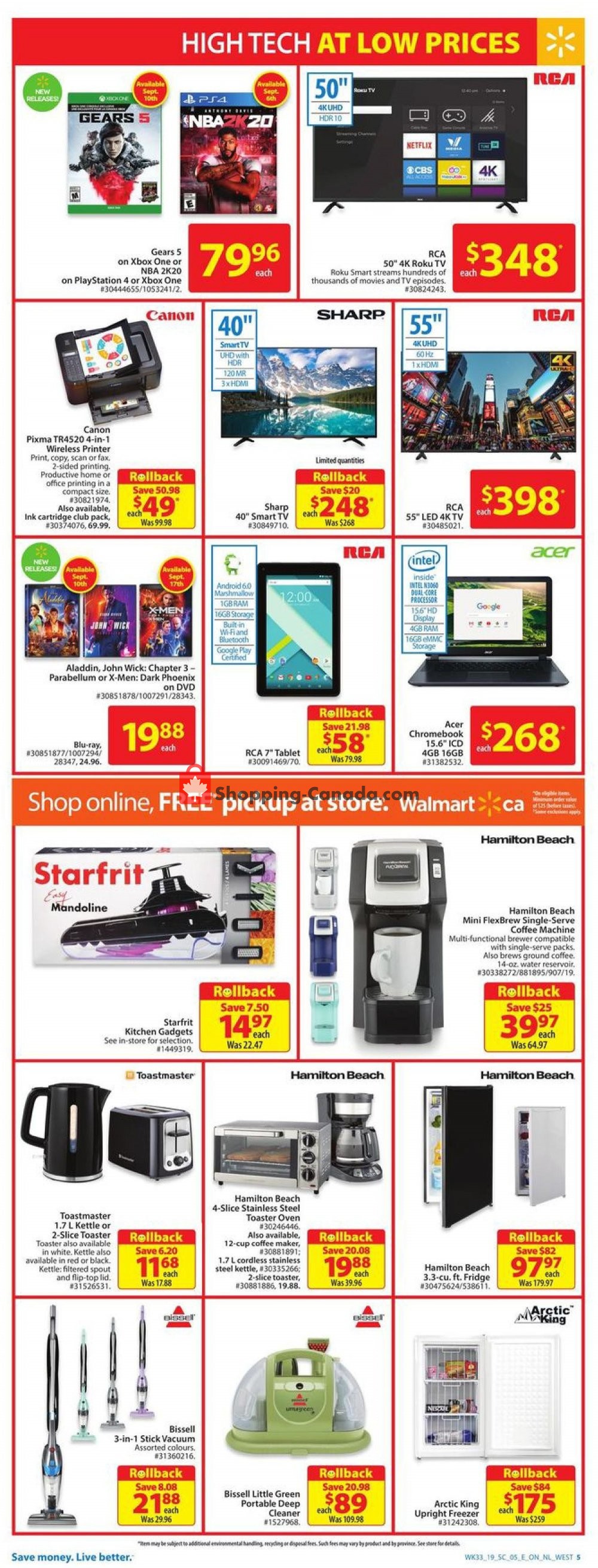 Walmart flyer from Thursday September 5, 2019 to Wednesday September 11, 2019 - page 12