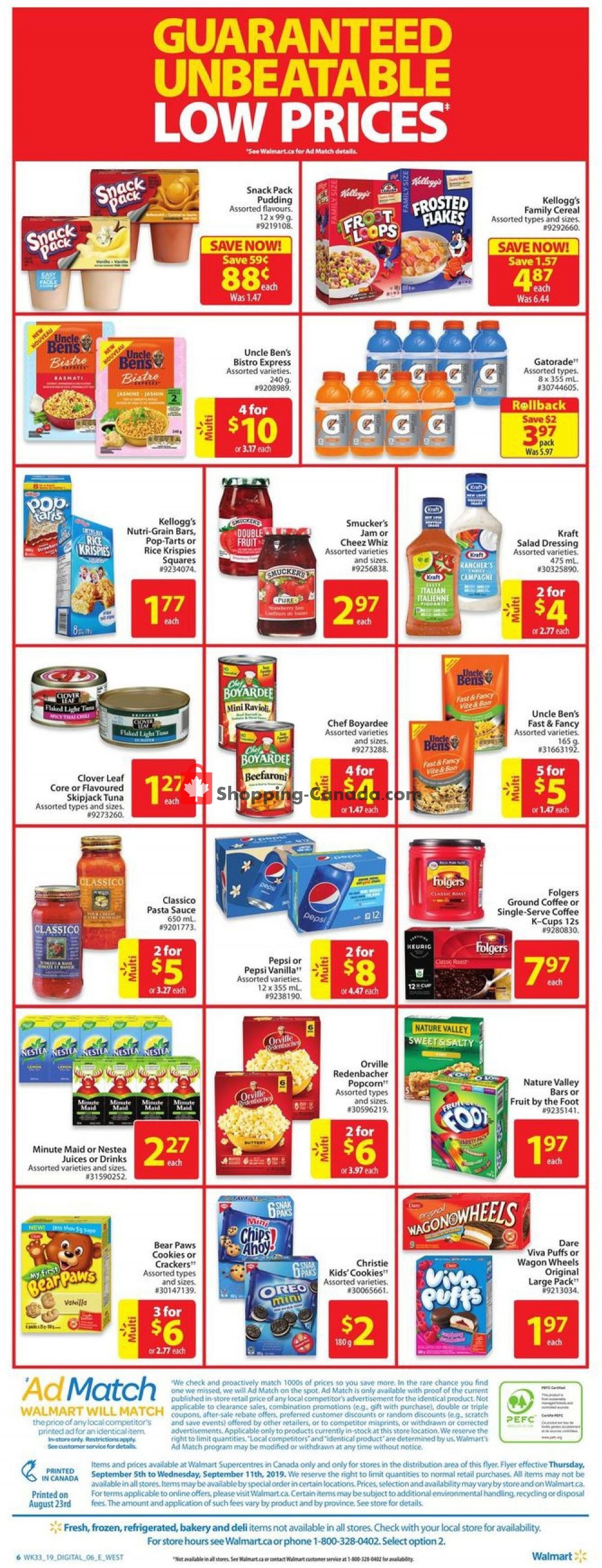 Walmart flyer from Thursday September 5, 2019 to Wednesday September 11, 2019 - page 2