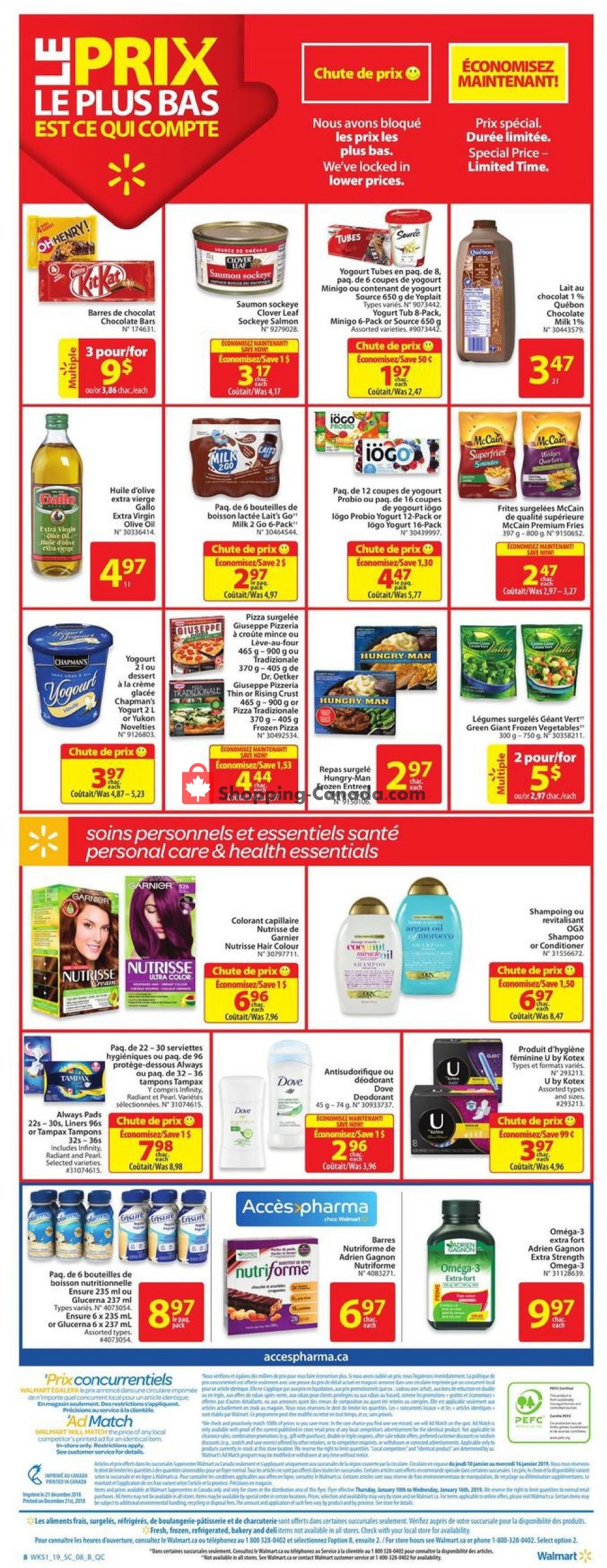 Walmart flyer from Thursday January 10, 2019 to Wednesday January 16, 2019 - page 10