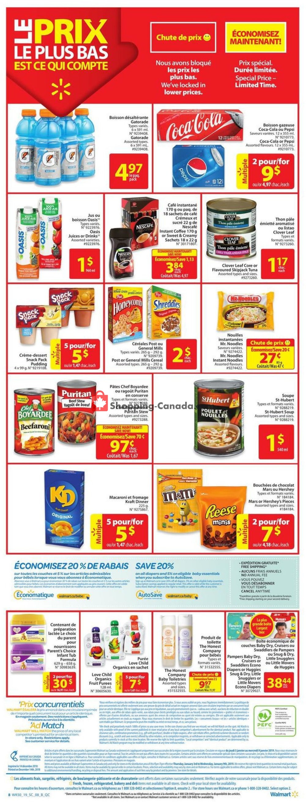 Walmart flyer from Thursday January 3, 2019 to Wednesday January 9, 2019 - page 12