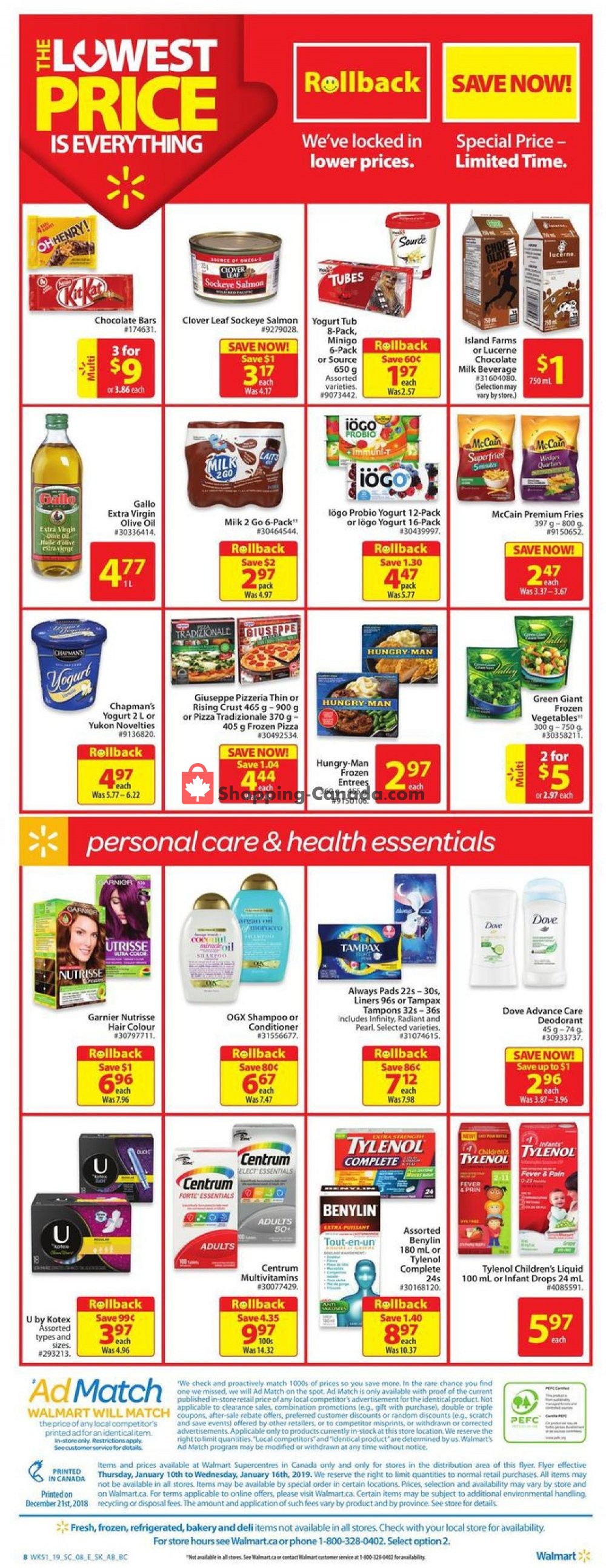 Walmart flyer from Thursday January 10, 2019 to Wednesday January 16, 2019 - page 11