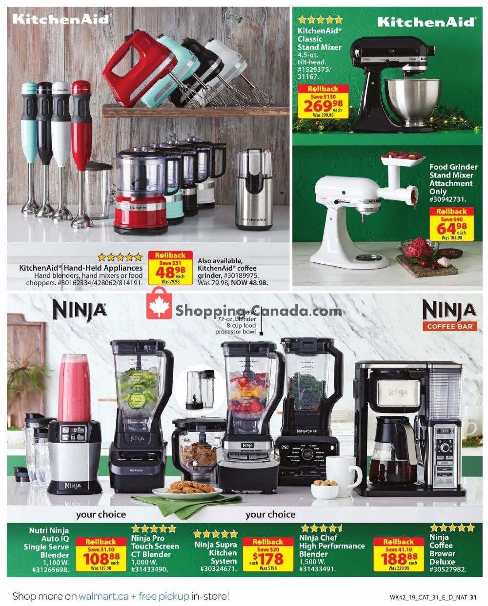 Walmart flyer from Thursday November 7, 2019 to Wednesday November 27, 2019 - page 31