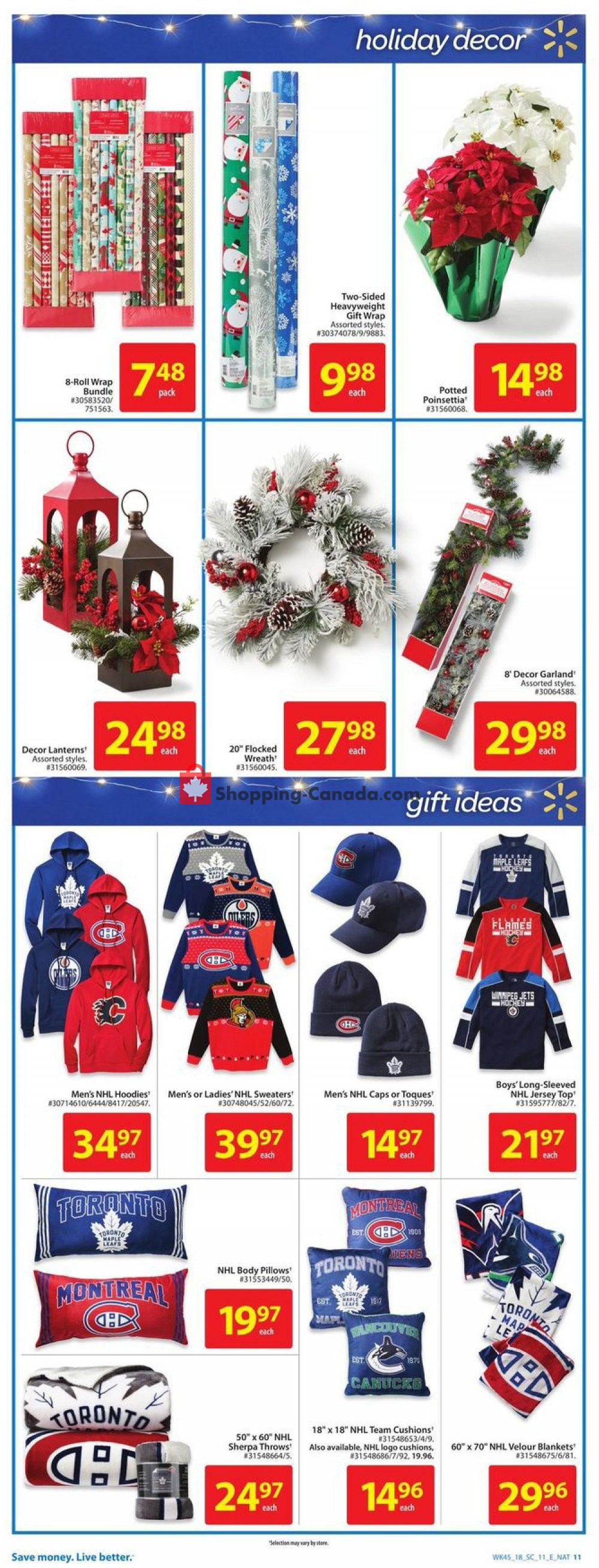 Walmart flyer from Thursday November 29, 2018 to Wednesday December 5, 2018 - page 11