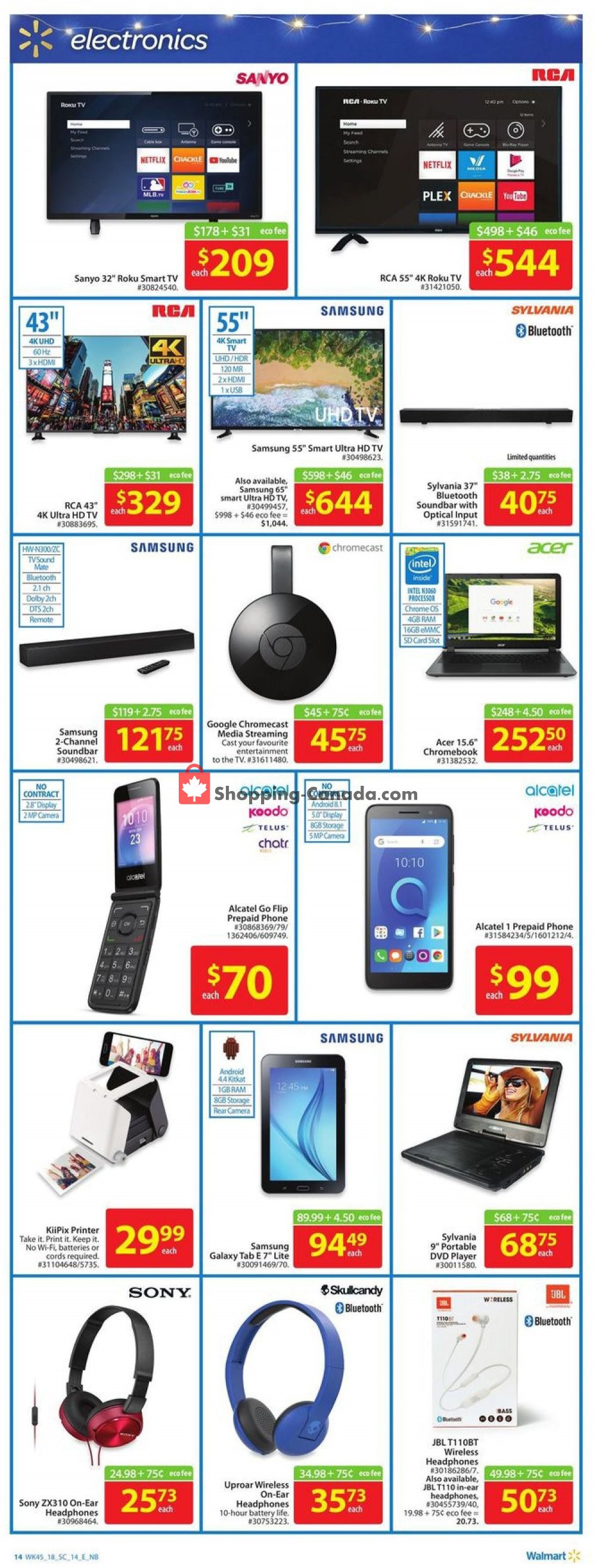 Walmart flyer from Thursday November 29, 2018 to Wednesday December 5, 2018 - page 14