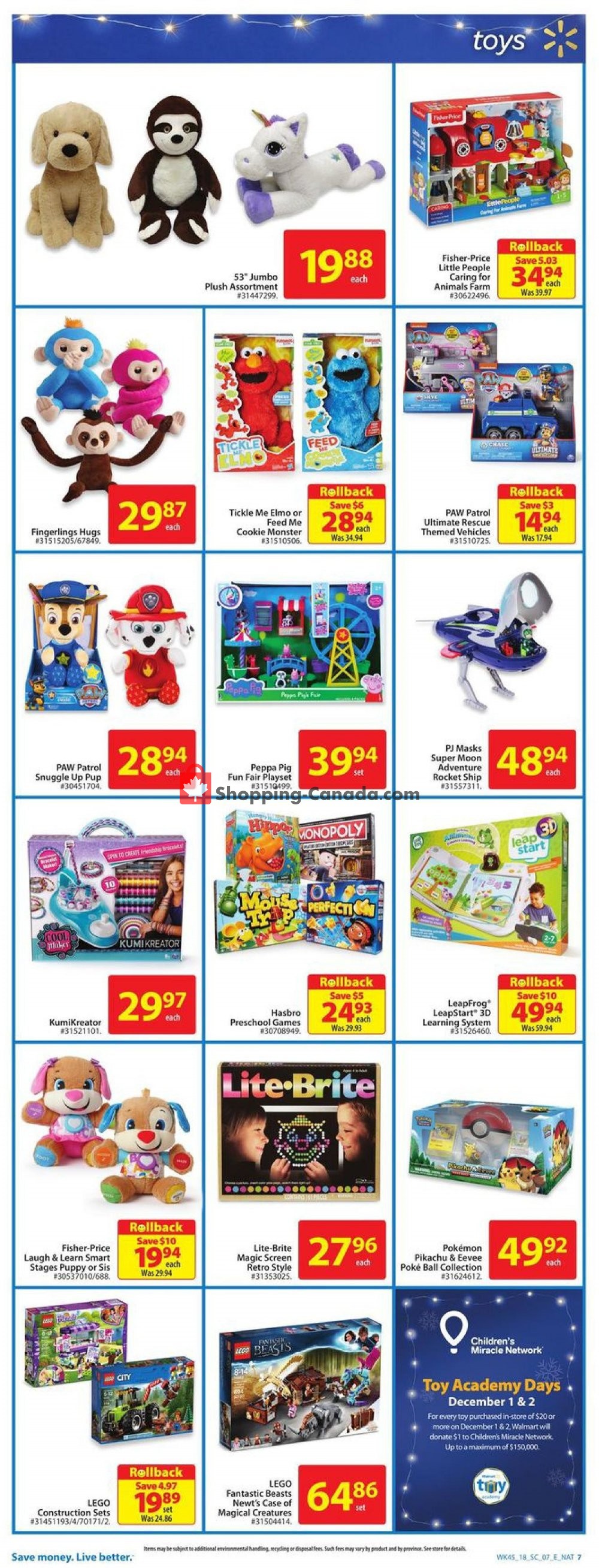 Walmart flyer from Thursday November 29, 2018 to Wednesday December 5, 2018 - page 7