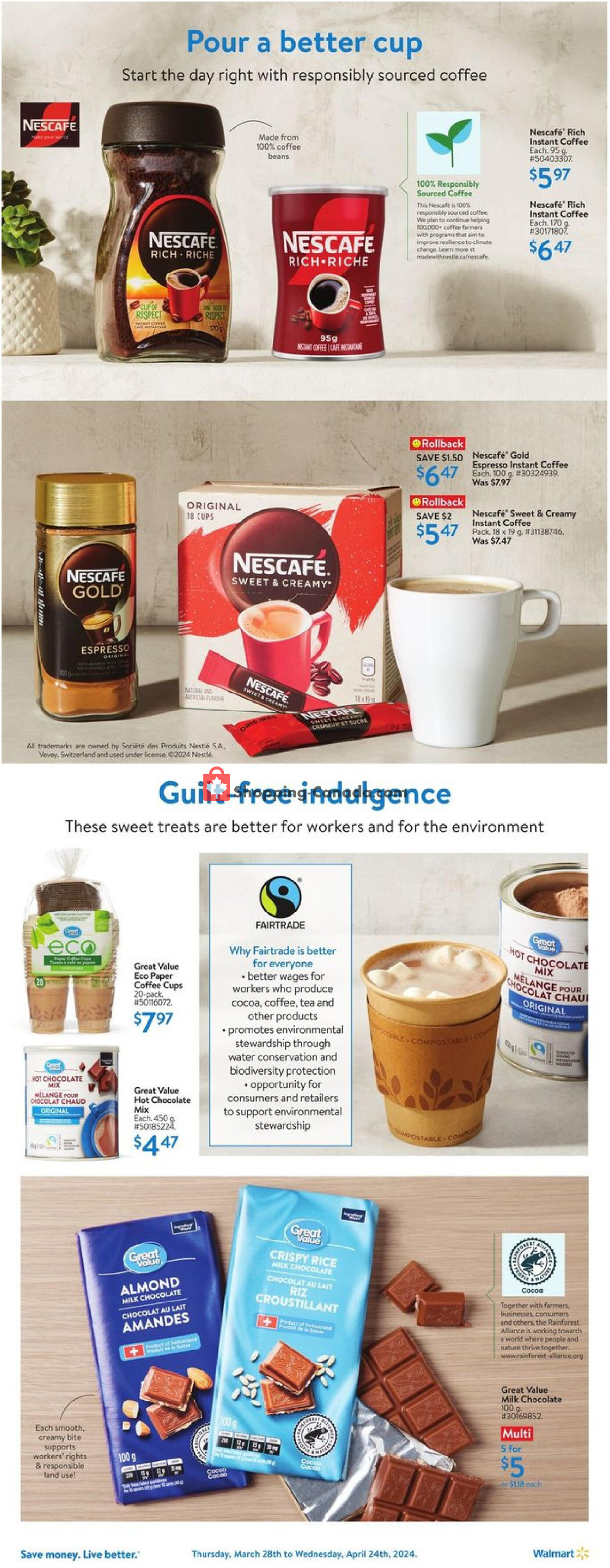 Walmart flyer from Thursday March 28, 2024 to Wednesday April 24, 2024 - page 5