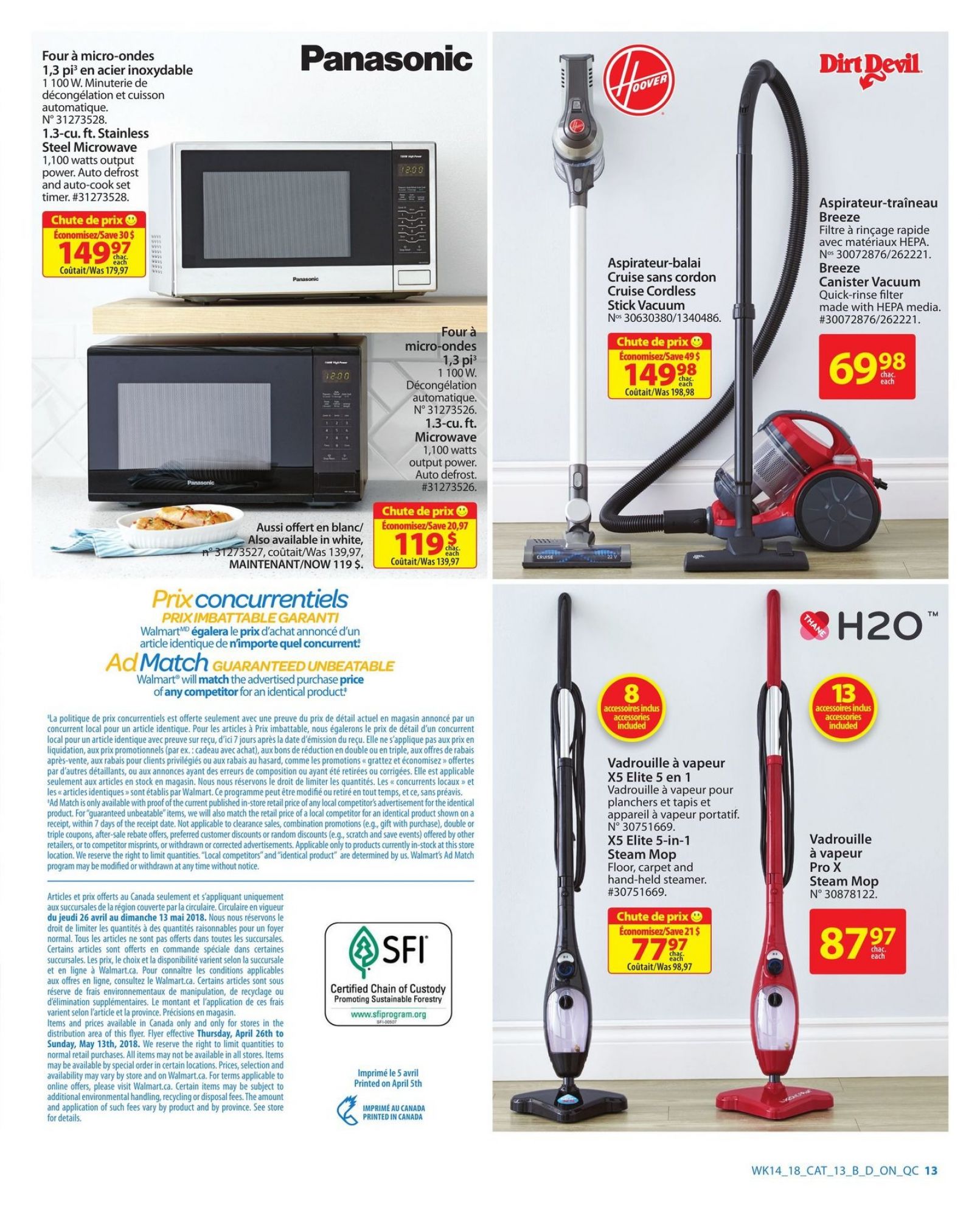 Walmart flyer from Thursday April 26, 2018 to Sunday May 13, 2018 - page 13