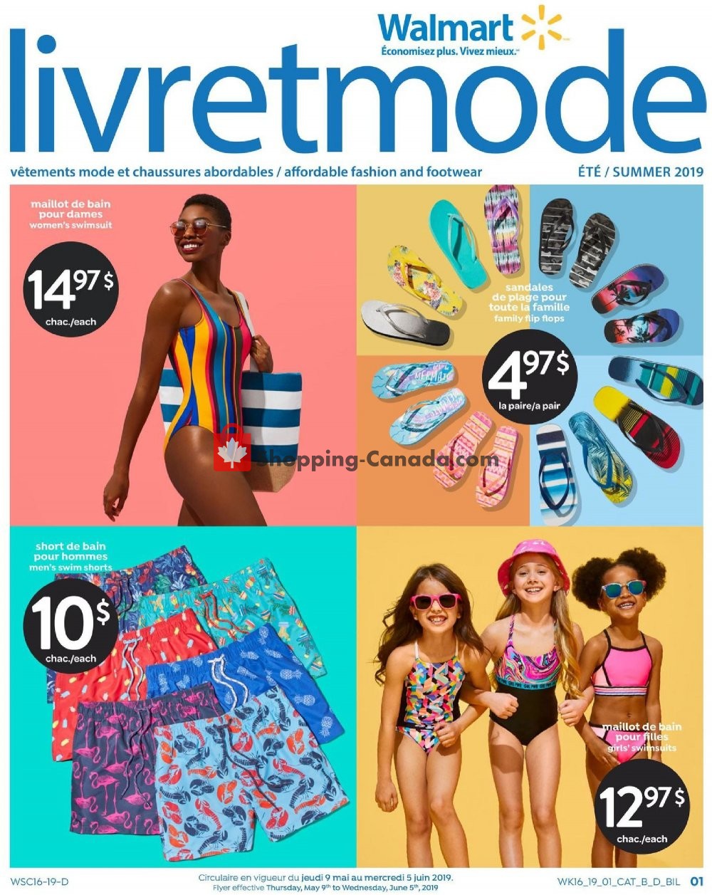 Walmart flyer from Thursday May 9, 2019 to Wednesday June 5, 2019 - page 1