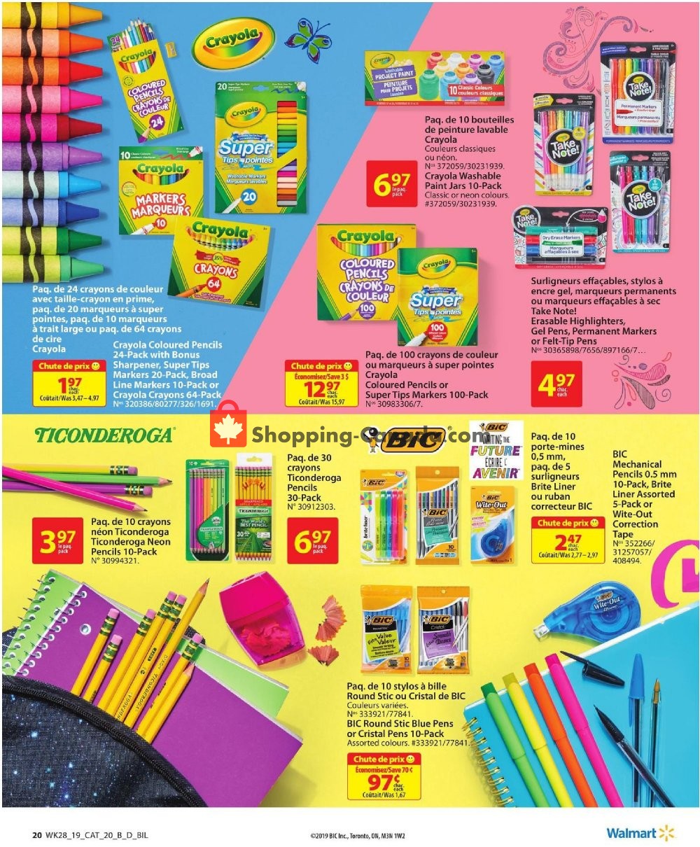 Walmart flyer from Thursday August 1, 2019 to Wednesday August 28, 2019 - page 22
