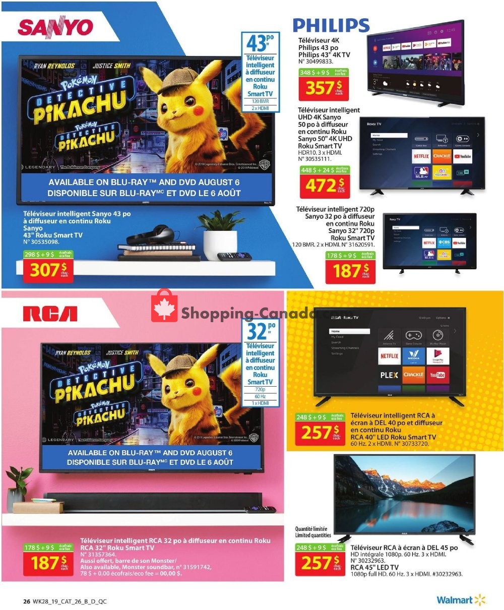 Walmart flyer from Thursday August 1, 2019 to Wednesday August 28, 2019 - page 28