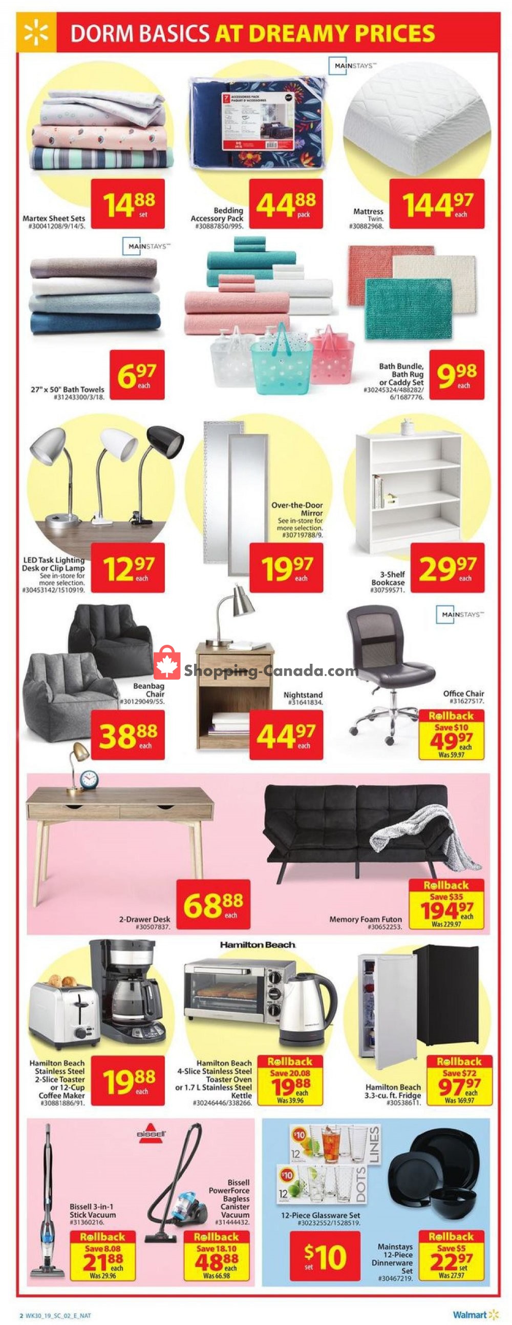 Walmart flyer from Thursday August 15, 2019 to Wednesday August 21, 2019 - page 2