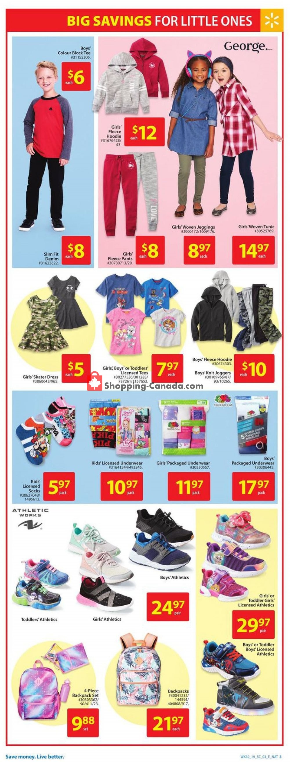 Walmart flyer from Thursday August 15, 2019 to Wednesday August 21, 2019 - page 3