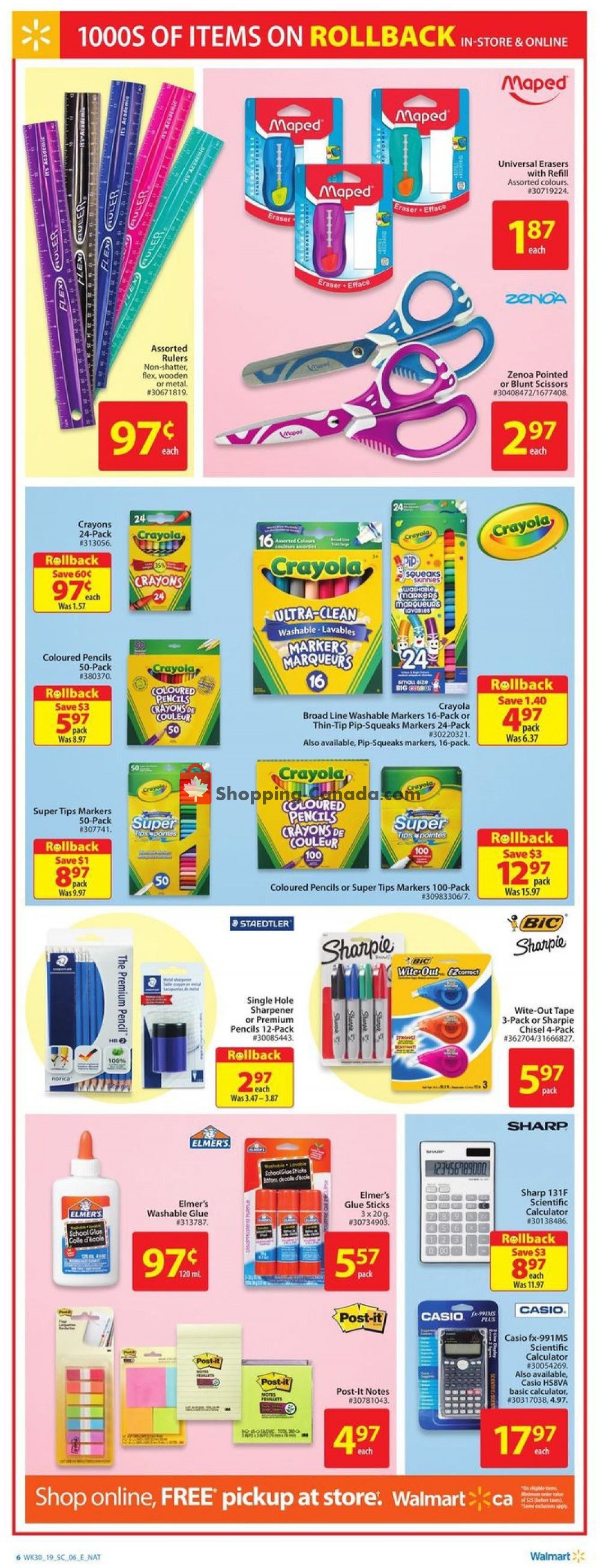 Walmart flyer from Thursday August 15, 2019 to Wednesday August 21, 2019 - page 6
