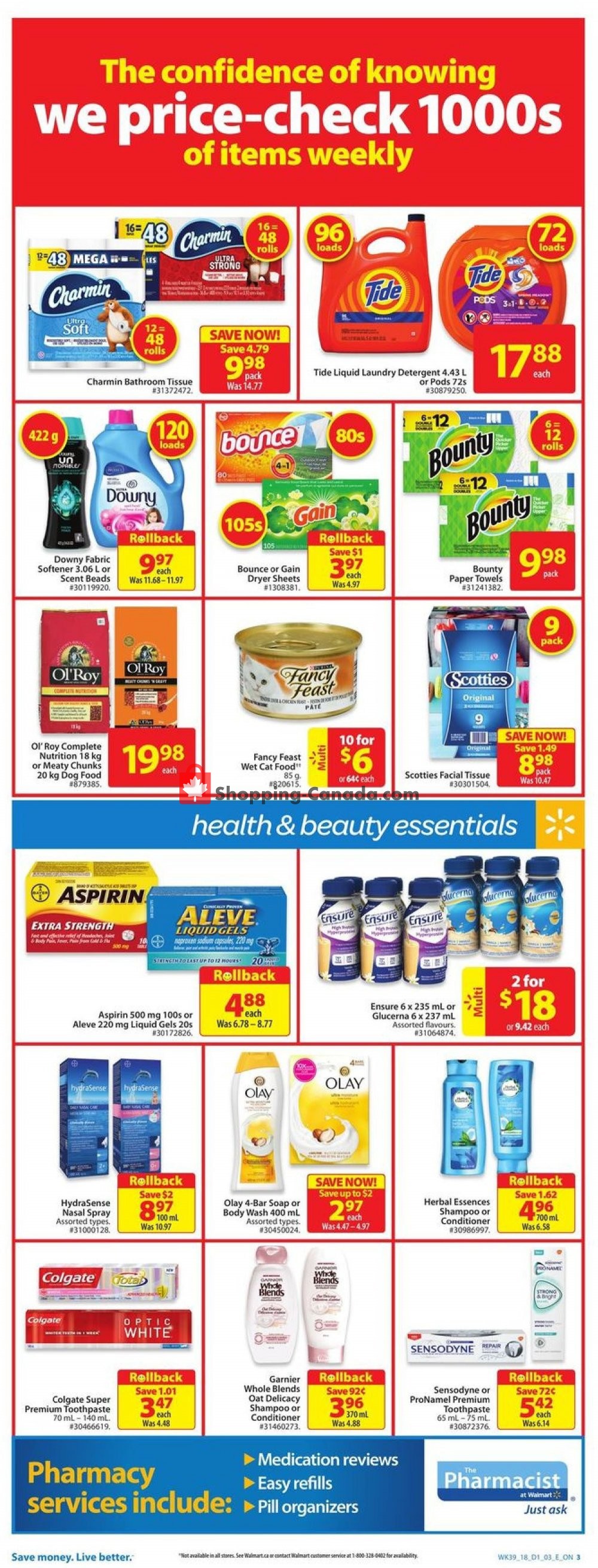 Walmart flyer from Thursday October 18, 2018 to Wednesday October 24, 2018 - page 4