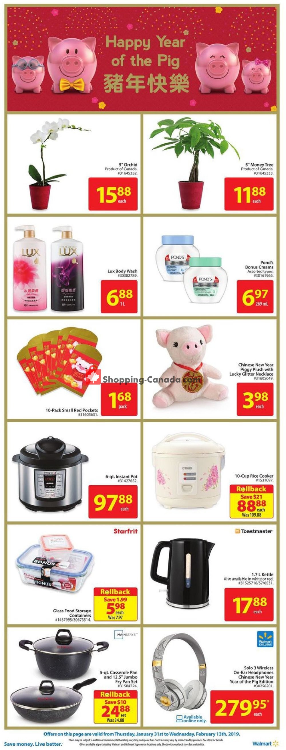 Walmart flyer from Thursday January 31, 2019 to Wednesday February 6, 2019 - page 2