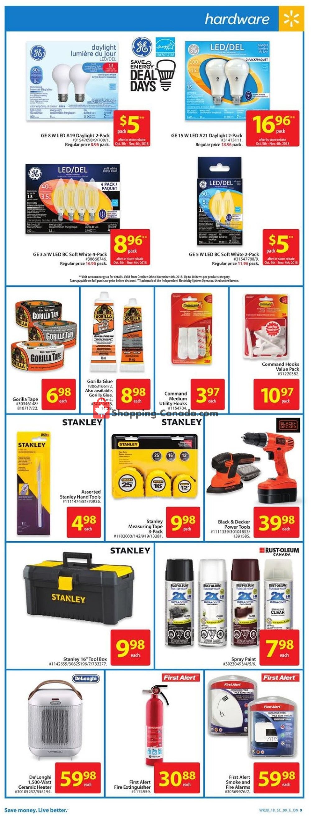 Walmart flyer from Thursday October 11, 2018 to Wednesday October 17, 2018 - page 17