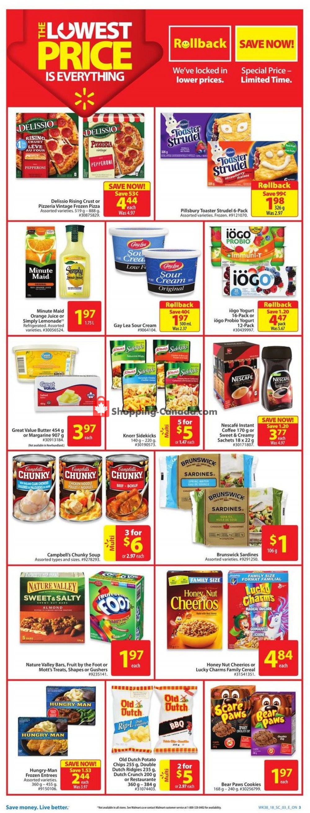 Walmart flyer from Thursday October 11, 2018 to Wednesday October 17, 2018 - page 3