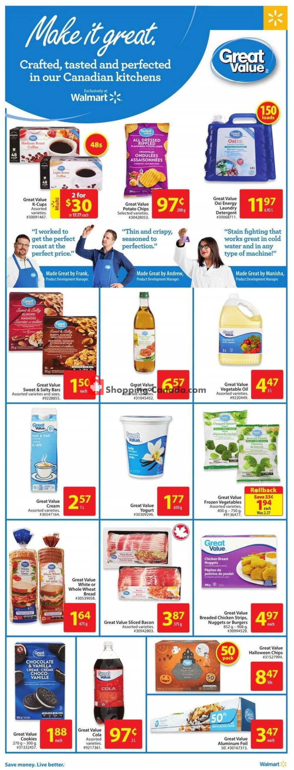Walmart flyer from Thursday October 11, 2018 to Wednesday October 17, 2018 - page 4
