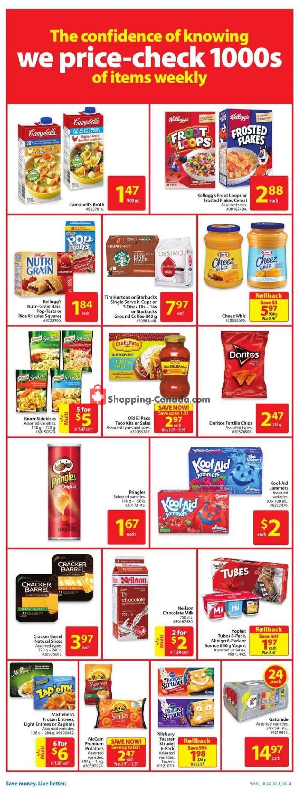 Walmart flyer from Thursday October 25, 2018 to Wednesday October 31, 2018 - page 3