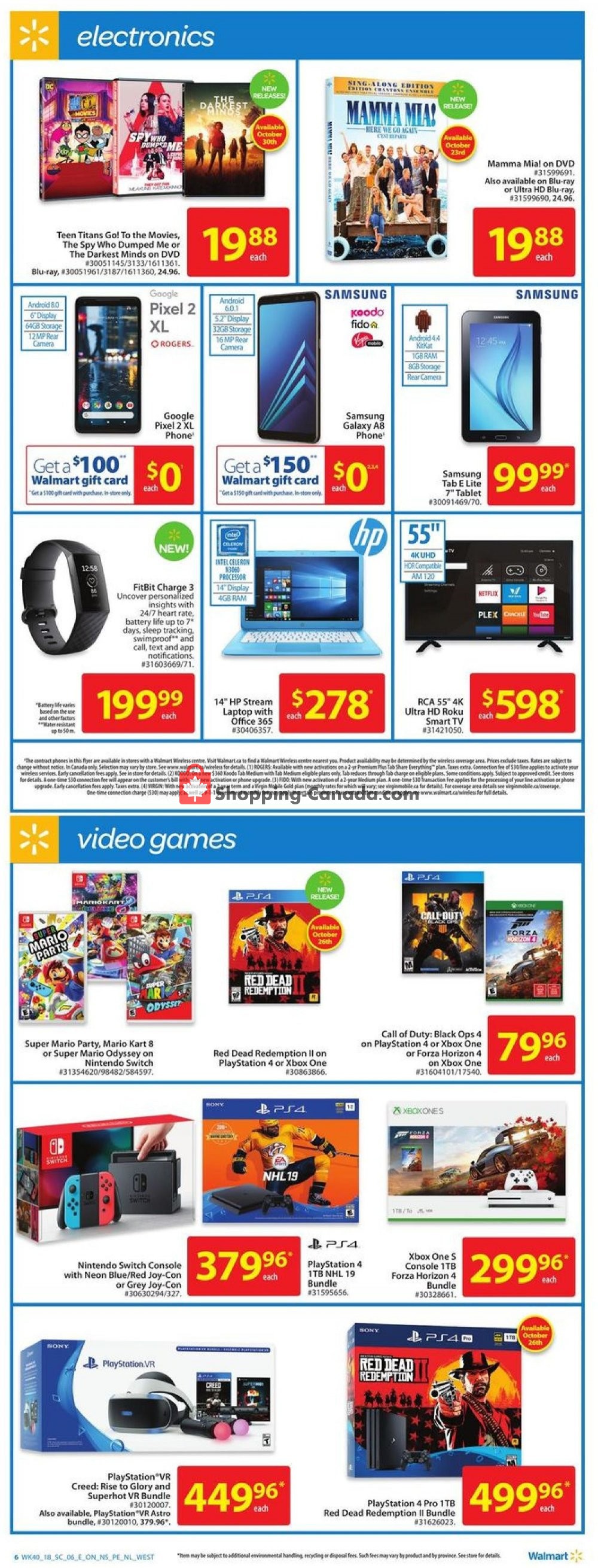 Walmart flyer from Thursday October 25, 2018 to Wednesday October 31, 2018 - page 6