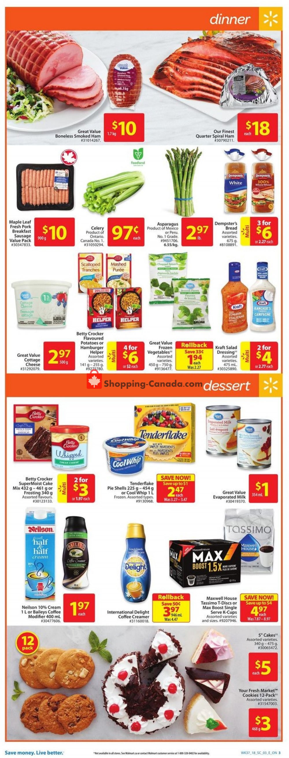 Walmart flyer from Thursday October 4, 2018 to Wednesday October 10, 2018 - page 3