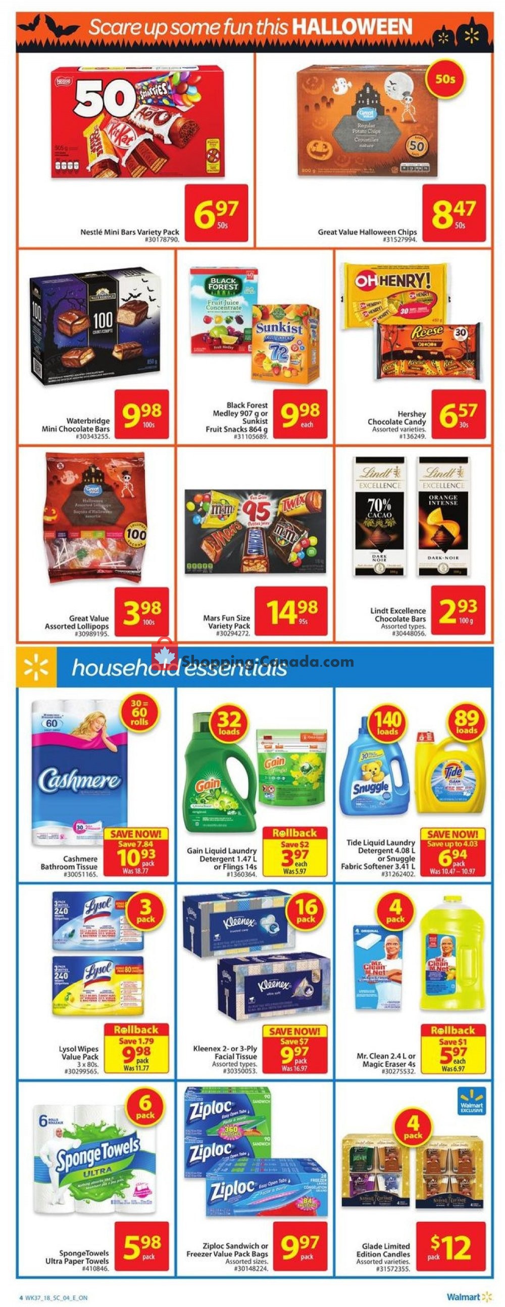 Walmart flyer from Thursday October 4, 2018 to Wednesday October 10, 2018 - page 4