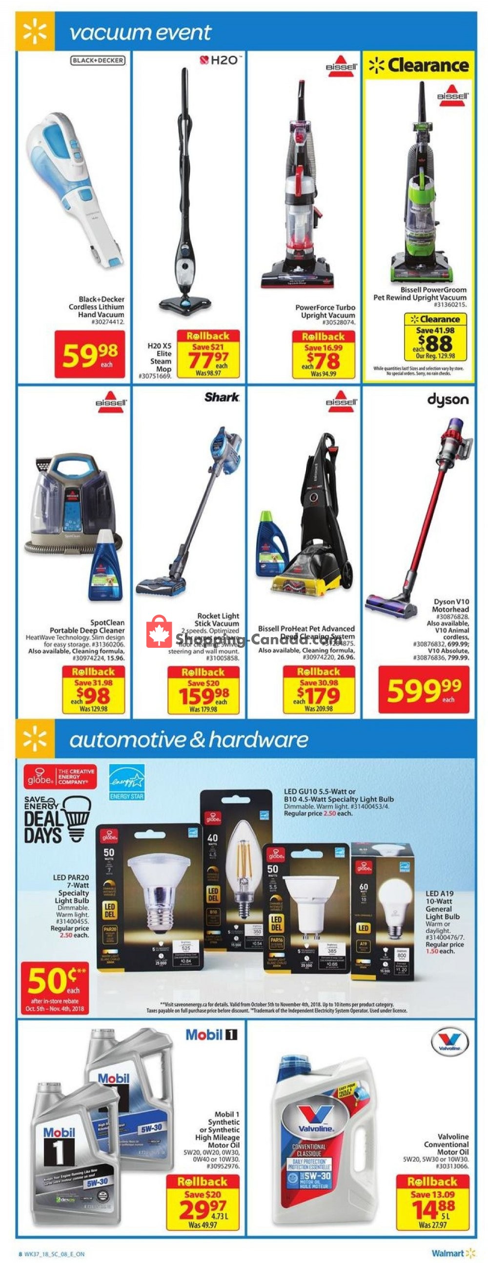 Walmart flyer from Thursday October 4, 2018 to Wednesday October 10, 2018 - page 8