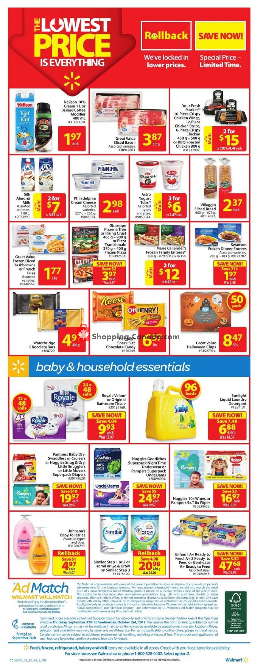 Walmart flyer from Thursday September 27, 2018 to Wednesday October 3, 2018 - page 17