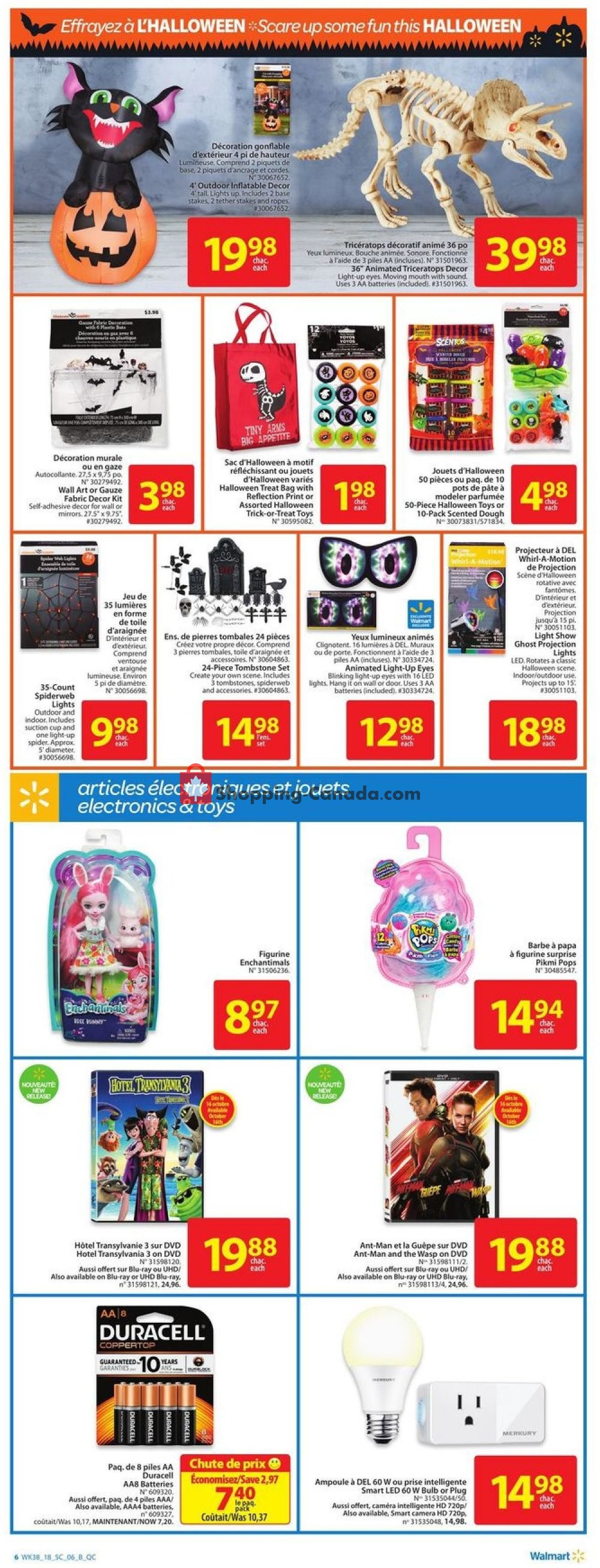 Walmart flyer from Thursday October 11, 2018 to Wednesday October 17, 2018 - page 12