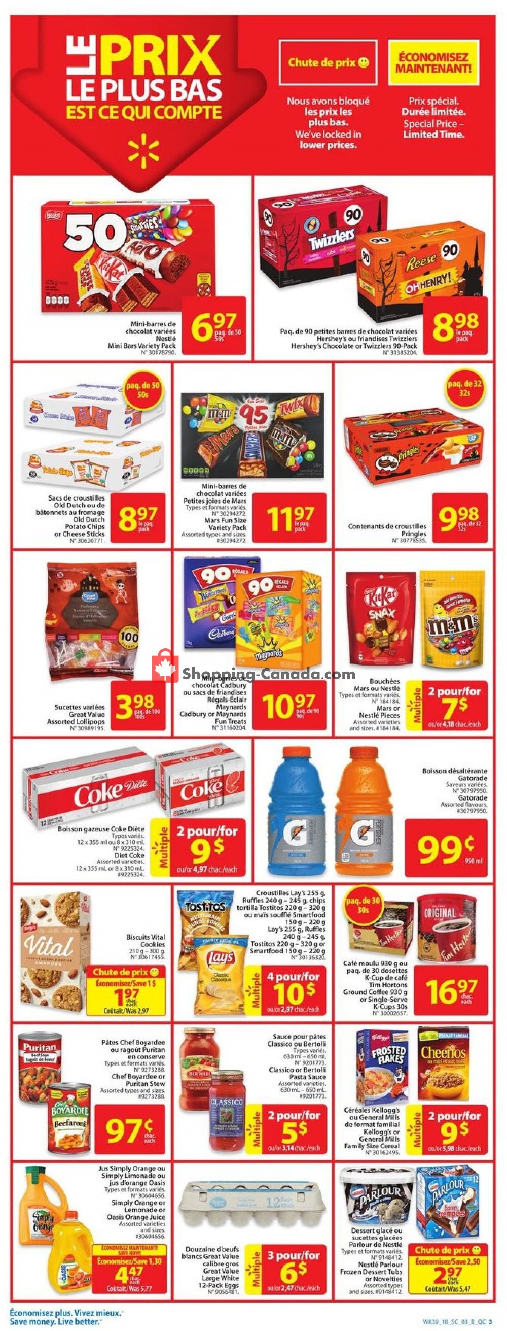 Walmart flyer from Thursday October 18, 2018 to Wednesday October 24, 2018 - page 3