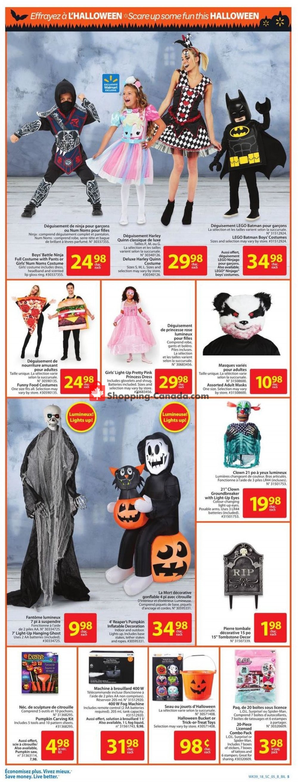 Walmart flyer from Thursday October 18, 2018 to Wednesday October 24, 2018 - page 5