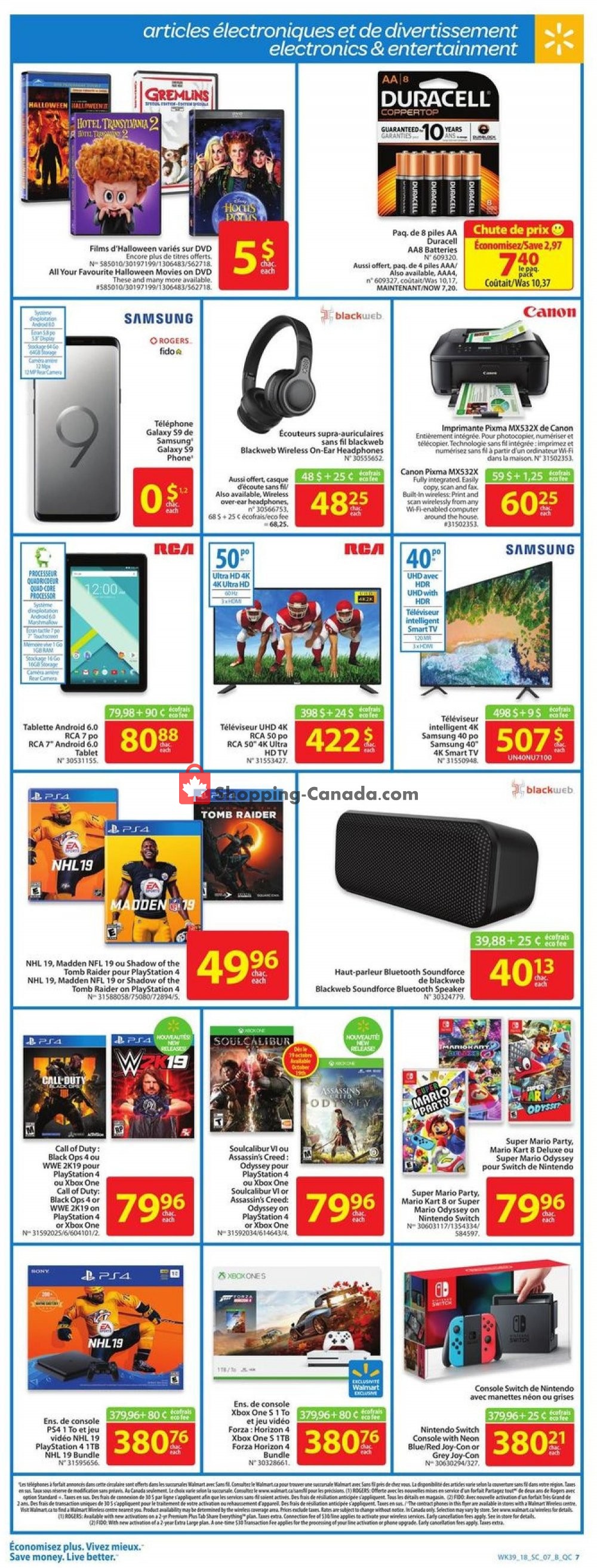 Walmart flyer from Thursday October 18, 2018 to Wednesday October 24, 2018 - page 8