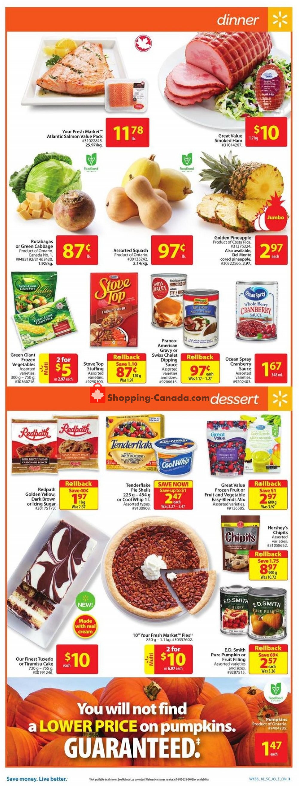 Walmart flyer from Thursday September 27, 2018 to Wednesday October 3, 2018 - page 3