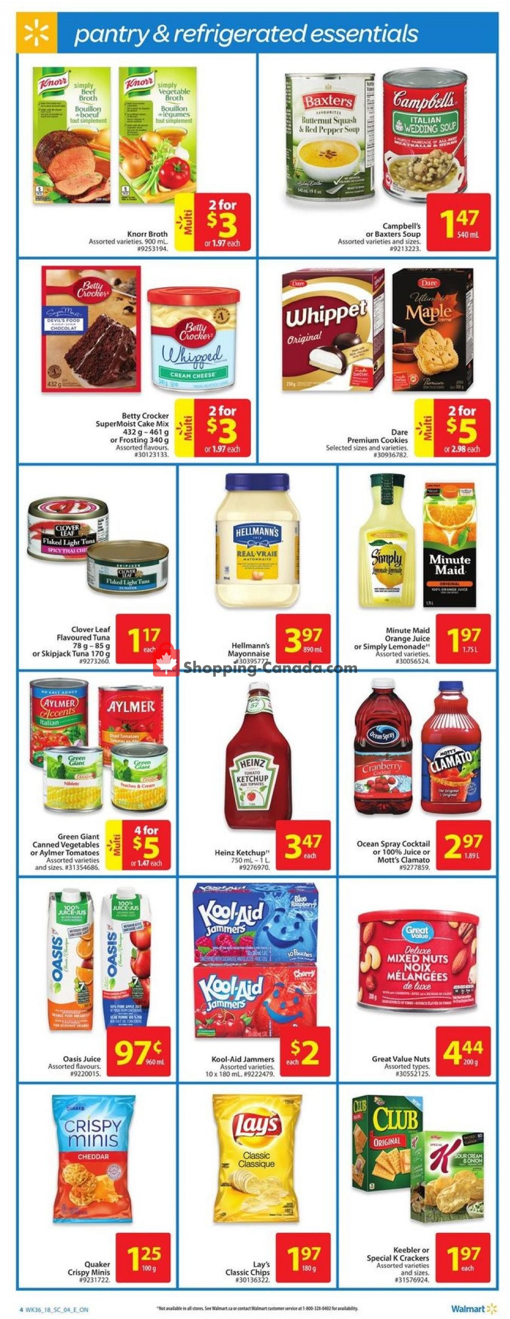 Walmart flyer from Thursday September 27, 2018 to Wednesday October 3, 2018 - page 4