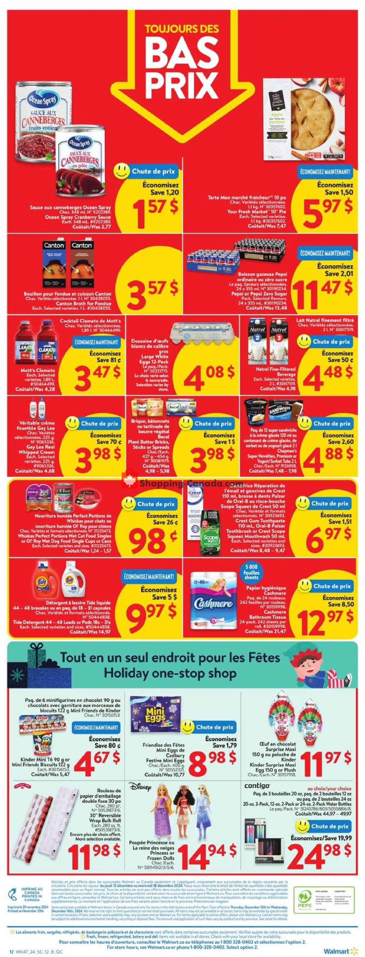 Walmart flyer from Thursday December 12, 2024 to Wednesday December 18, 2024 - page 2