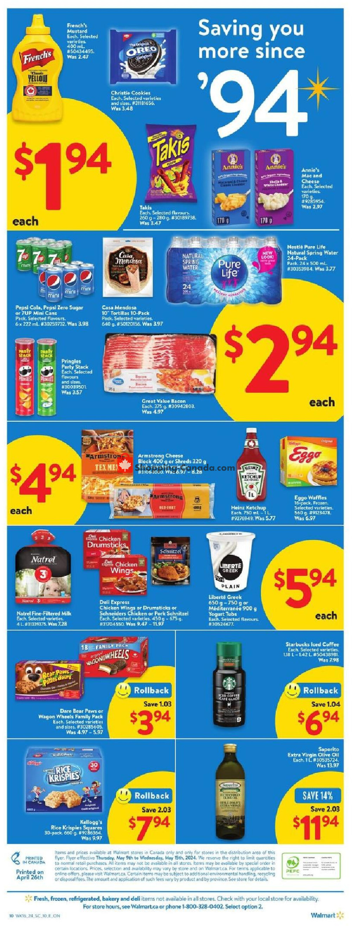 Walmart flyer from Thursday May 9, 2024 to Wednesday May 15, 2024 - page 2