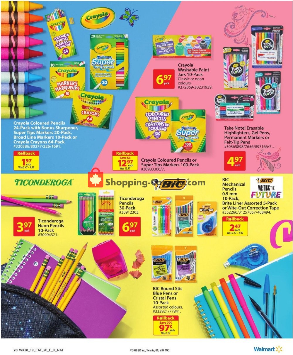Walmart flyer from Thursday August 1, 2019 to Wednesday August 28, 2019 - page 23