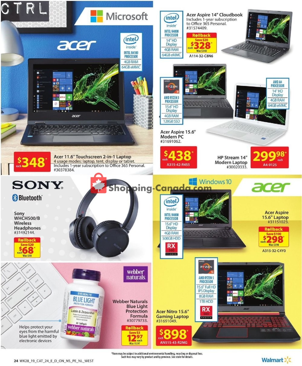 Walmart flyer from Thursday August 1, 2019 to Wednesday August 28, 2019 - page 27
